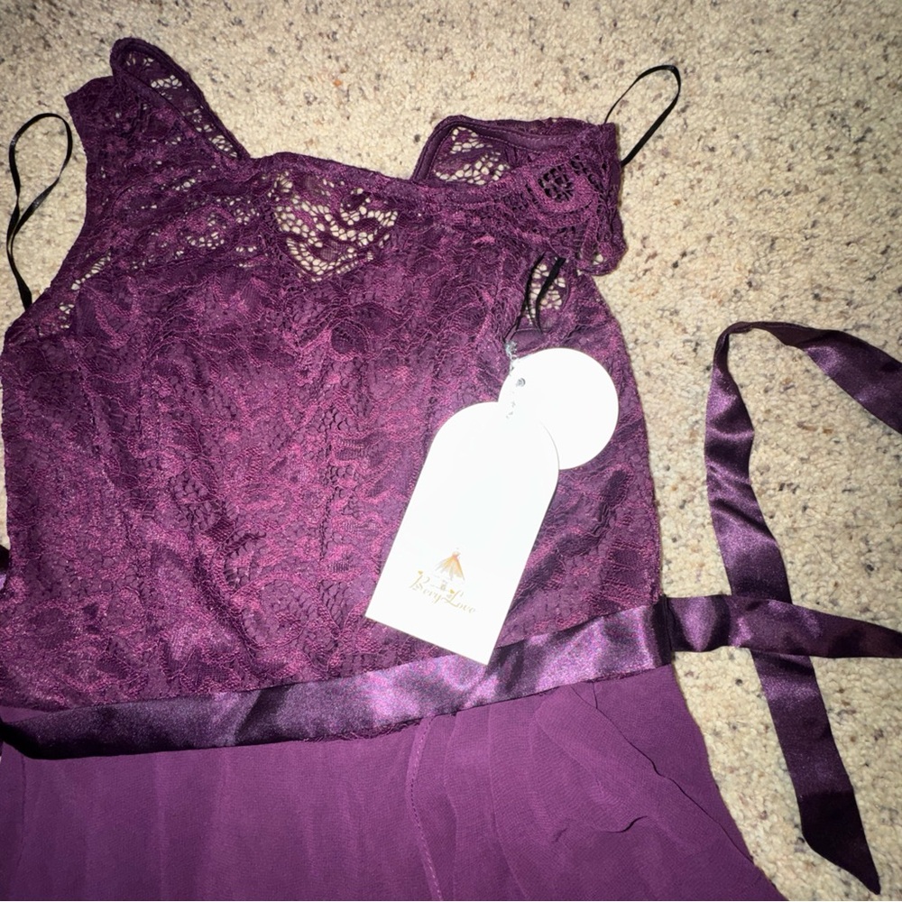 Fashion Nova Purple Midi Dress - Picture 3 of 4